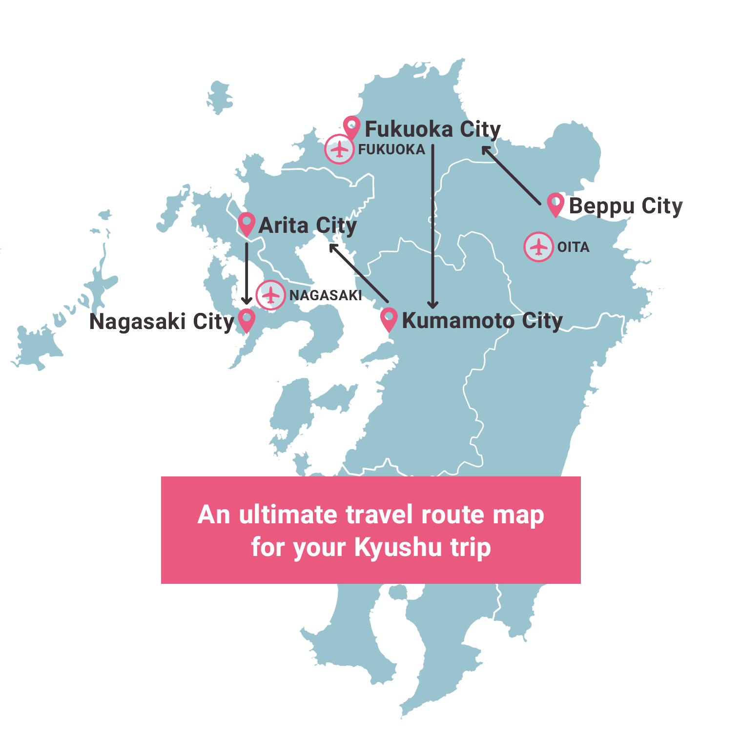 kyushu travel map